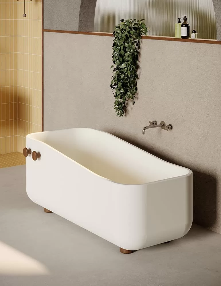 Baignoire en solid surface Swing, d'EX.T DESIGN.