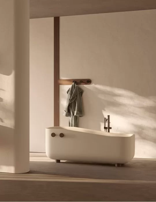 Baignoire en solid surface Swing, d'EX.T DESIGN.
