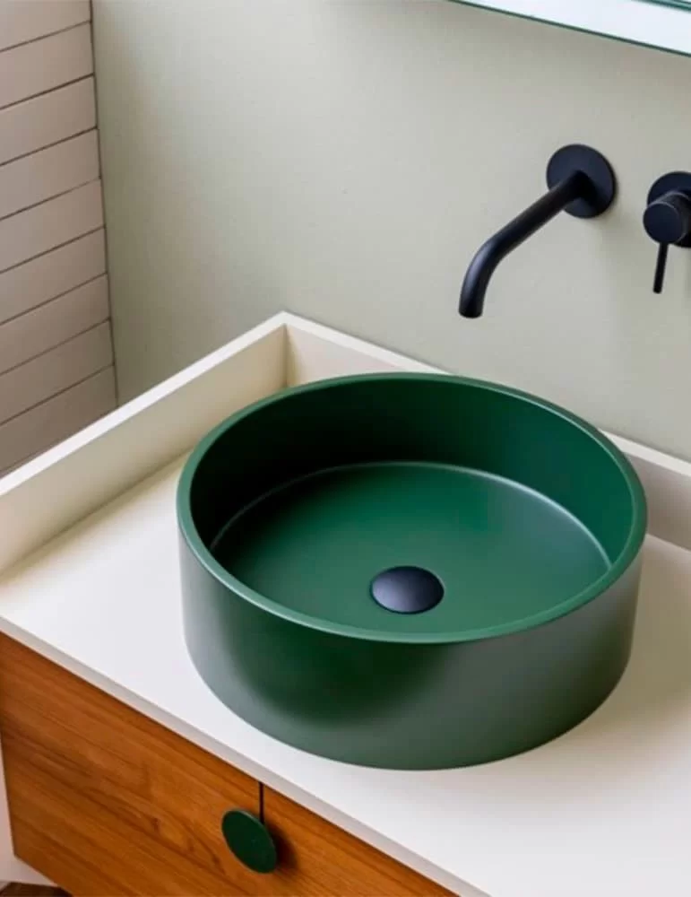 Meuble vasque simple Swing, d'EX.T DESIGN.