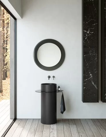 Lavabo design sur colonne Discovolante, de Rexa Design 2