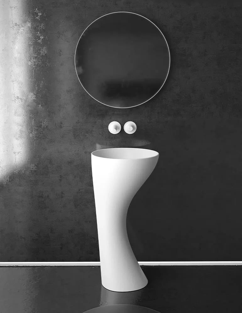 Lavabo colonne Kalice, Glass Design Lavabo colonne Kalice, Glass Design