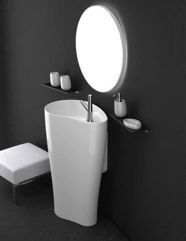 Lavabo colonne Khorus, Glass Design