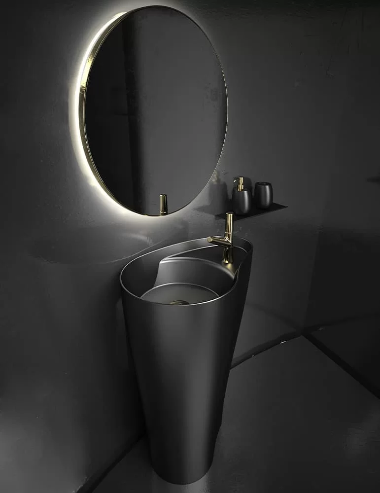 Lavabo colonne Khorus, Glass Design