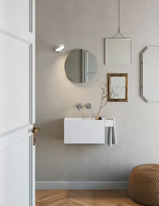 Lave main design MIGNON de Rexa Design avec rangement latéral Lave main design MIGNON de Rexa Design avec rangement latéral