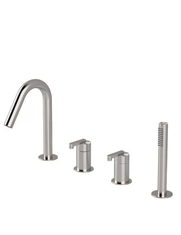 Mitigeur bain/douche 4 trous sur gorge Kira, Radomonte 2