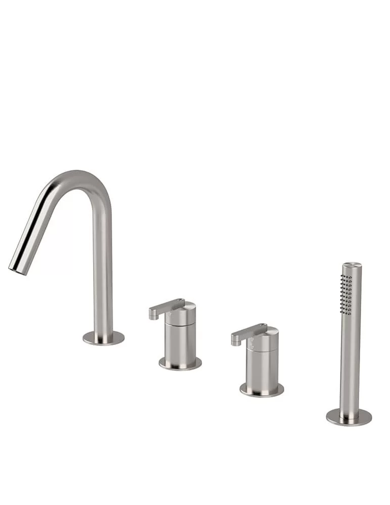 Mitigeur bain/douche 4 trous sur gorge Kira, Radomonte