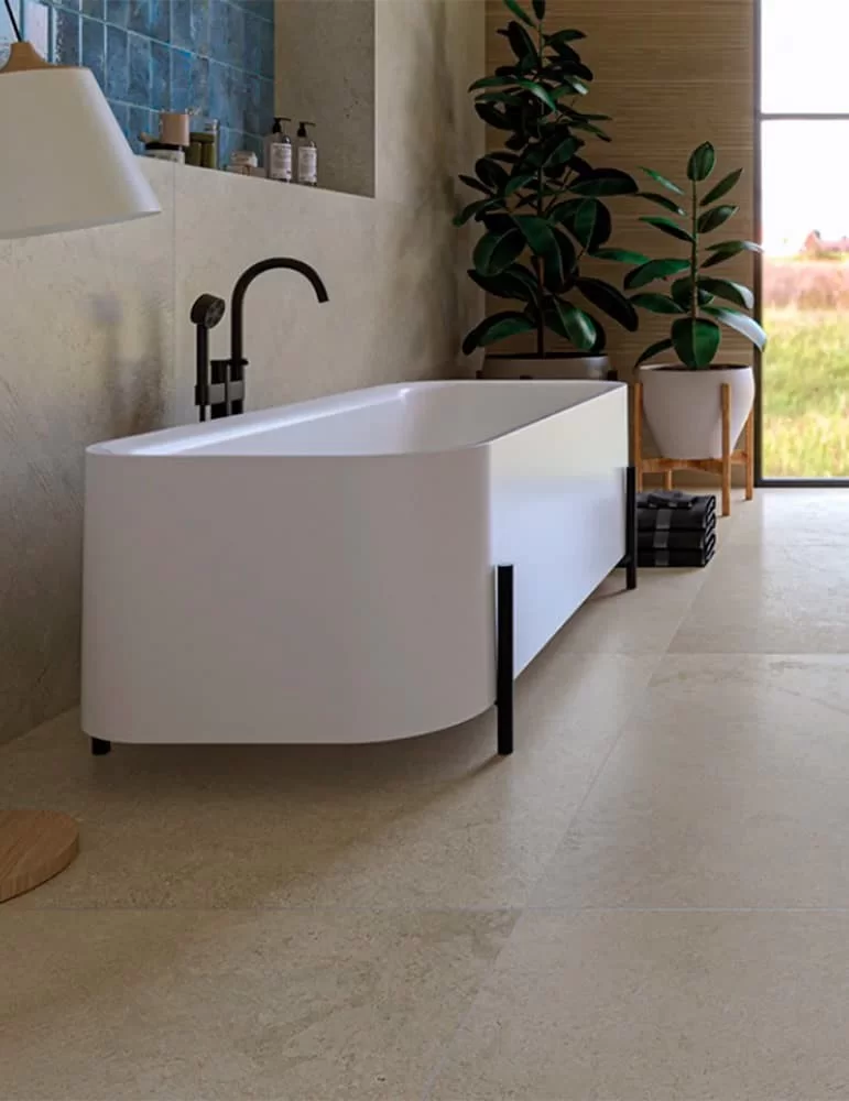 Baignoire îlot en acrylique mat Molly