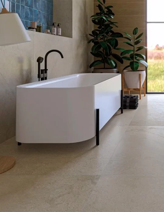 Baignoire îlot en acrylique mat Molly