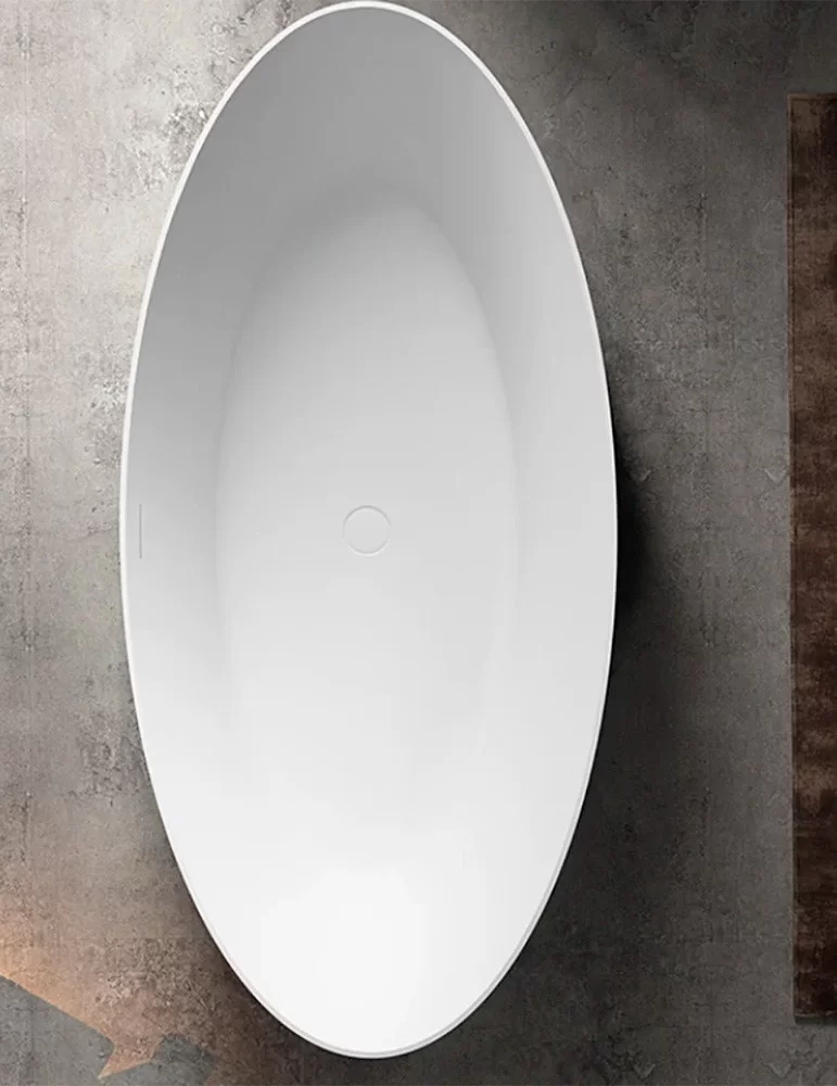 Baignoire îlot en acrylique mat Oval