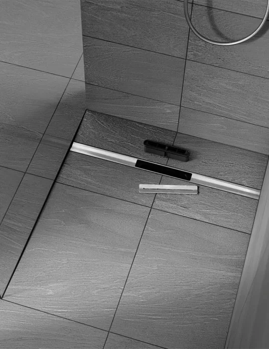 Caniveau de douche Cerafloor Pure, de Dallmer