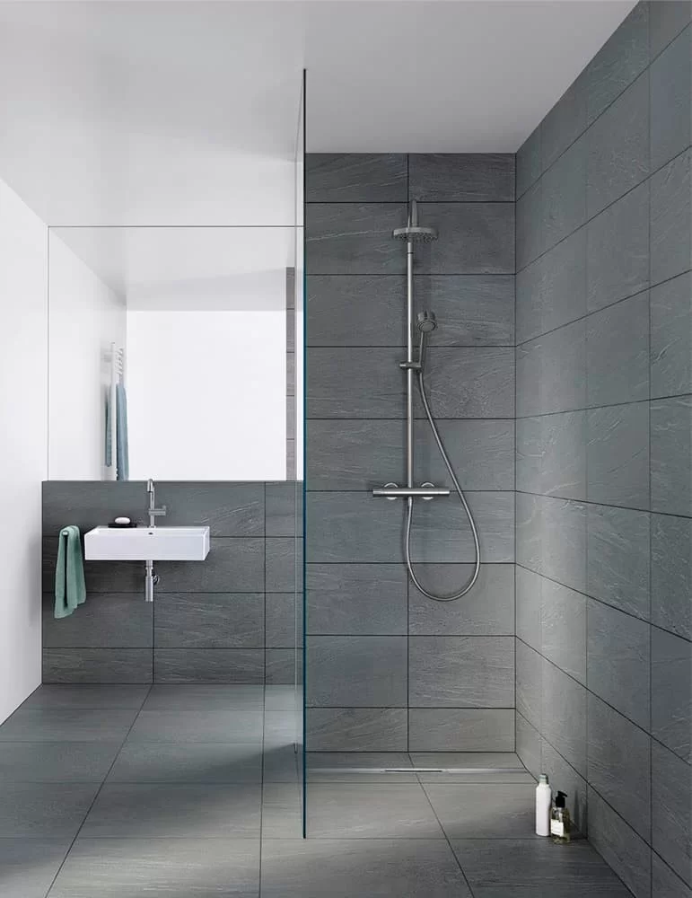 Caniveau de douche Cerafloor Select inox, de Dallmer