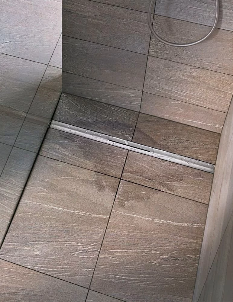 Caniveau de douche Cerafloor Select inox, de Dallmer