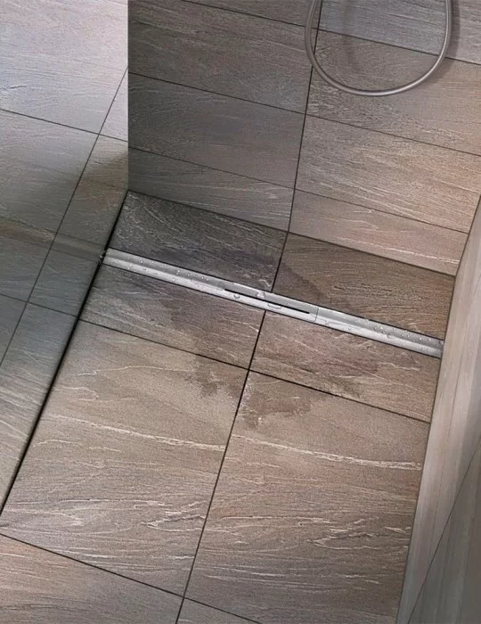 Caniveau de douche Cerafloor Select inox, de Dallmer