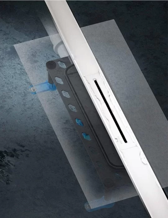 Caniveau de douche Cerafloor Select inox, de Dallmer