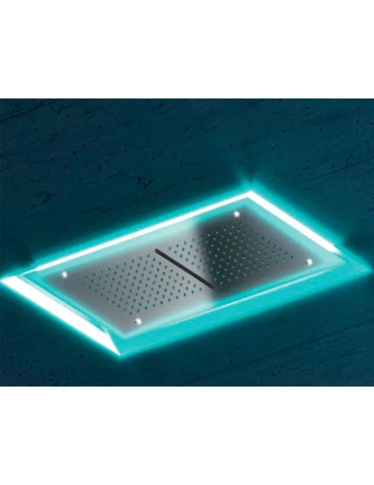 Plafond de douche Lys avec ciel pluie, cascade et chromothérapie, GEDA