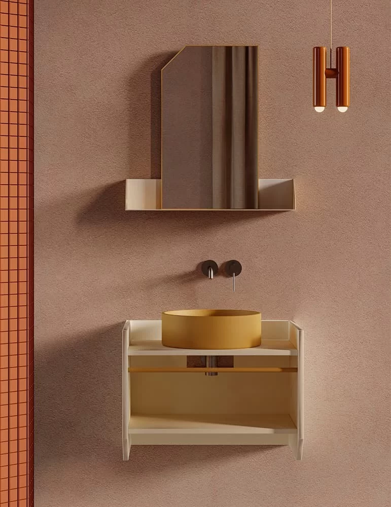 Meuble vasque avec niche Swing, de Ex.t Meuble vasque avec niche Swing, de Ex.t