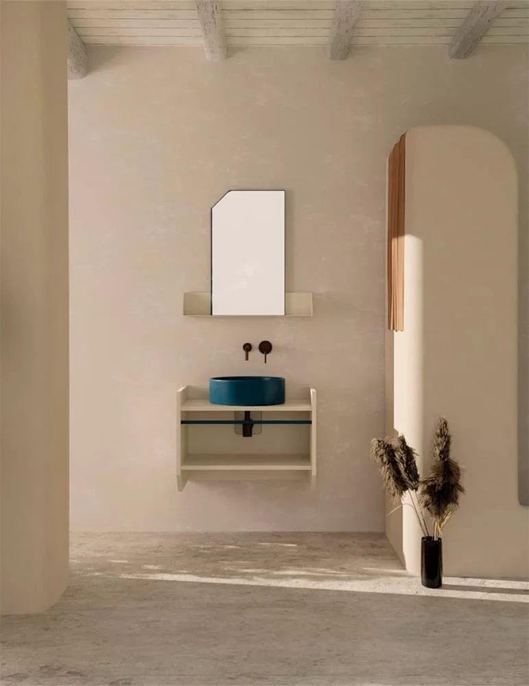 Meuble vasque avec niche Swing, de Ex.t