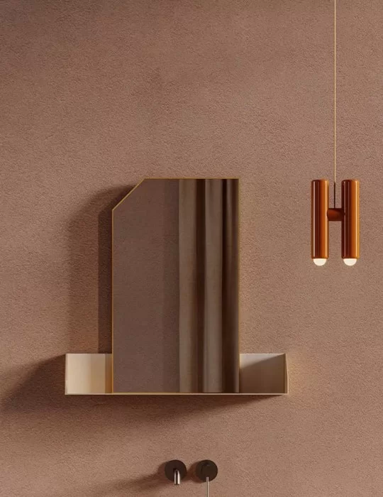 Miroir avec étagère Swing, de Ex-t Design
