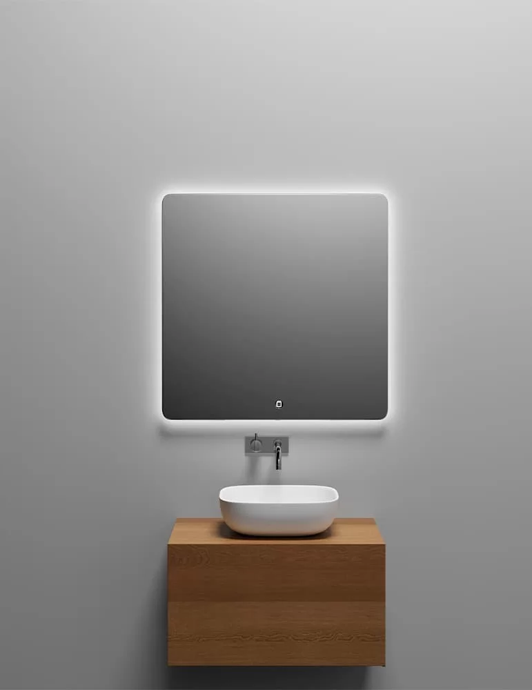 Miroir carré Orø, de Copenhagen Bath