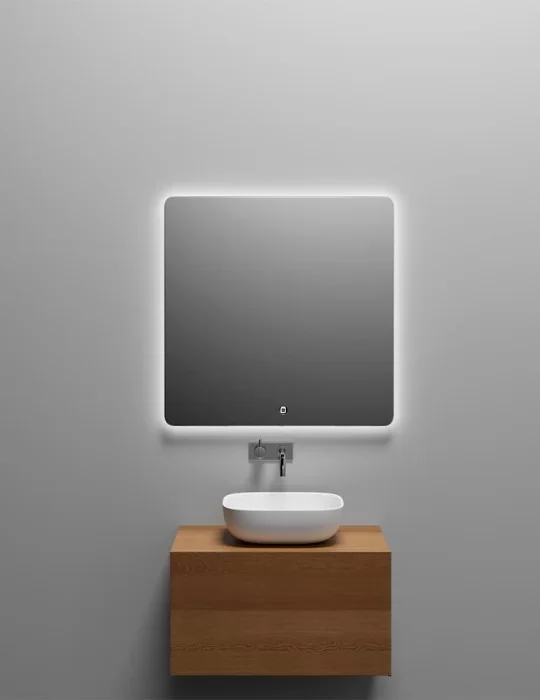 Miroir carré Orø, de Copenhagen Bath