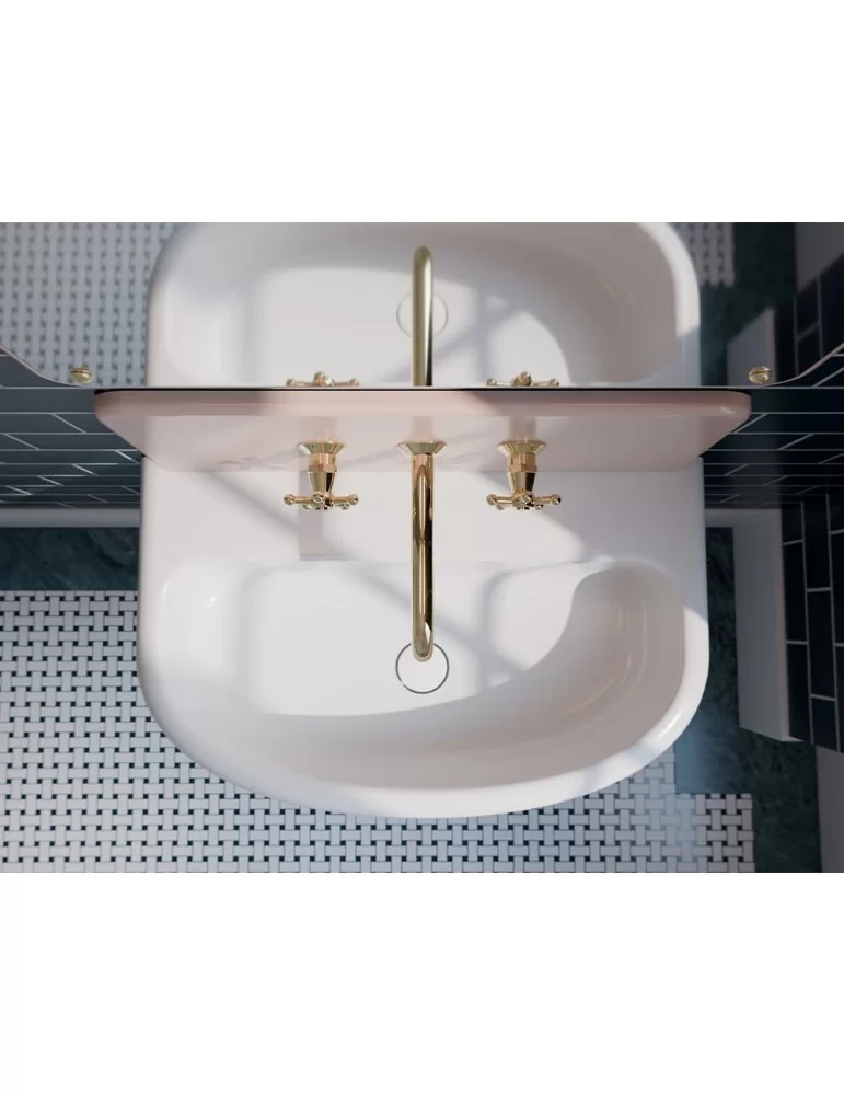 Lavabo suspendu Heritage de Copenhagen Bath.