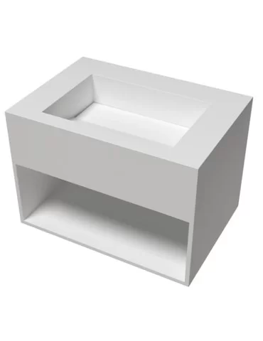 Lave-mains design en solid surface River niche 2