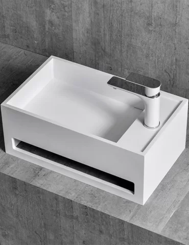 Lave-mains design en solid surface Top Square