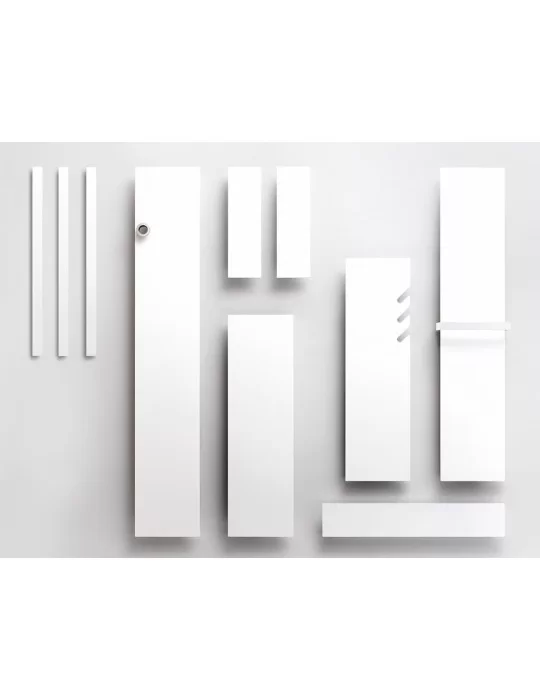 Sèche-serviettes vertical à eau chaude Tavola liscia V, d'Antrax IT