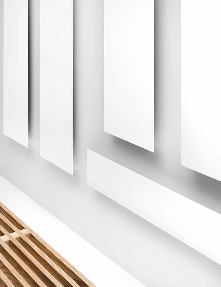 Sèche-serviettes vertical à eau chaude Tavola liscia V, d'Antrax IT