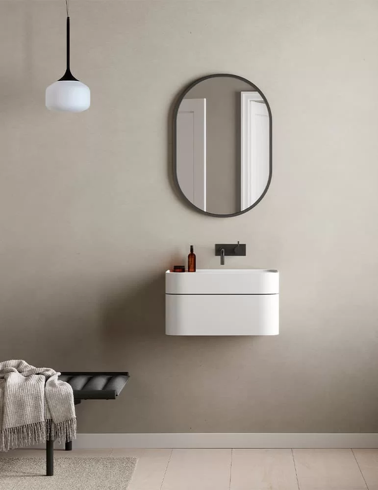 Meuble lavabo Yuno CA L55. Copenhagen Bath. EN STOCK.