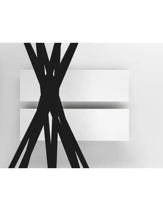 Sèche-serviettes horizontal à eau chaude Tavola liscia O, d'Antrax IT