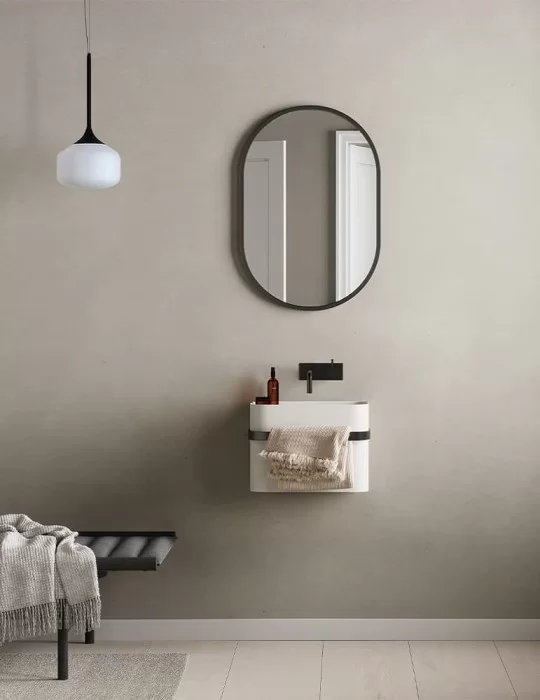 Lavabo suspendu Yuno Rail 41. Copenhagen Bath. EN STOCK.