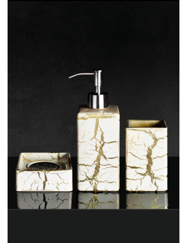 Distributeur savon salle de bain haut de gamme Kalahari by Glass Design