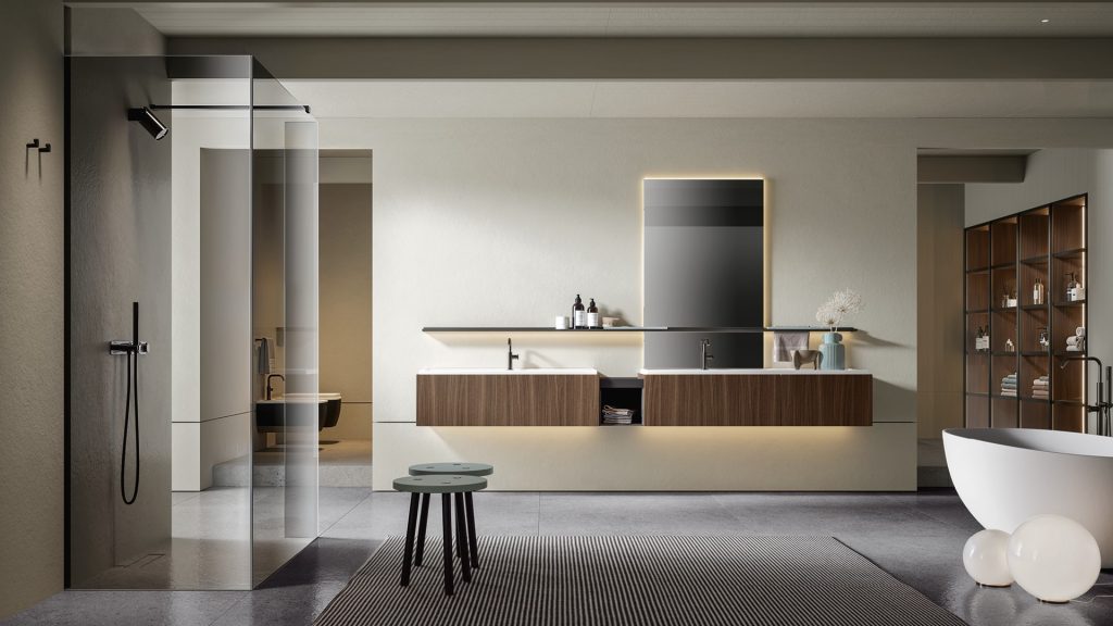 lignes epurees pour salle de bain minimaliste