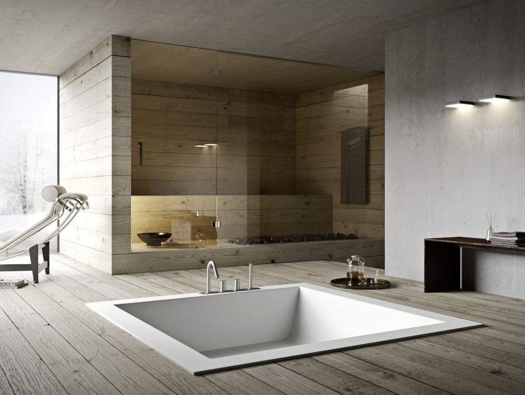 salle de bain japandi
